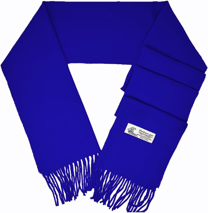 Glory Max Unisex Plain Solid Color Winter Scarf Cashmere Feel Soft Classic 72"x12" - Image 1